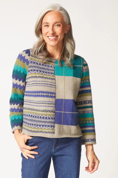 Whimsy Mixed Pattern Sweater