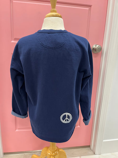 Peace Hi Low Top Navy