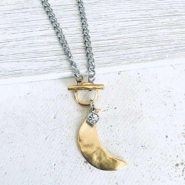 Moon Toggle Necklace