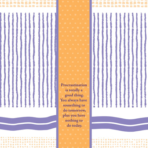 Procrastination Dish Towel