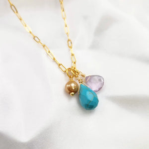Turquoise Amethyst Necklace