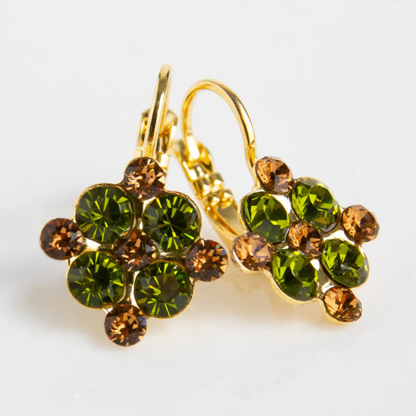 Pansy Green Room Earrings