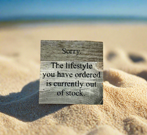 Lifestyle Out Of Stock Sign