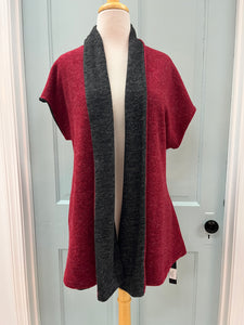 Burgundy/Grey Reversible Vest