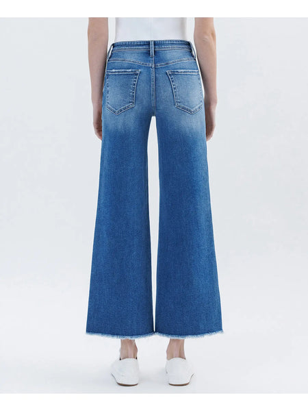 High Rise Crop Wide Leg Jean
