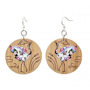 Flowering Crane Earrings