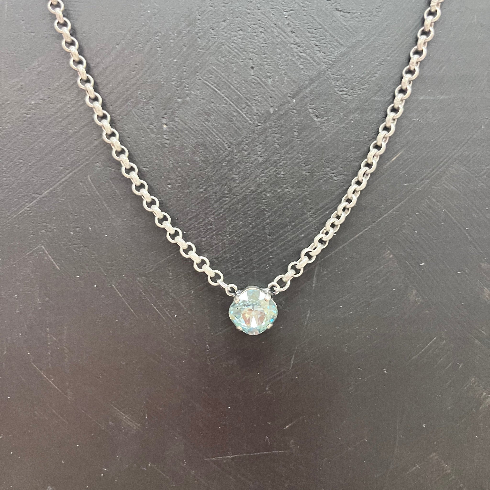 Sadie Necklace Aqua Champagne