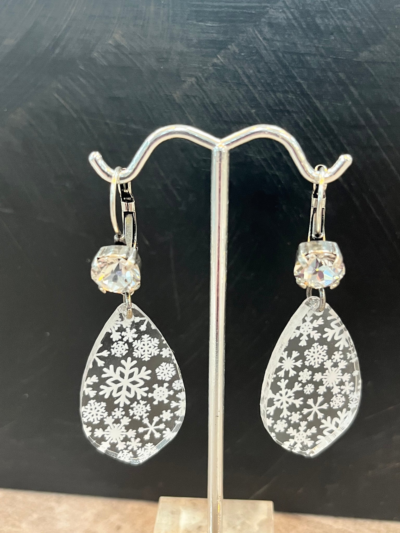 Falling Snowflake Earrings