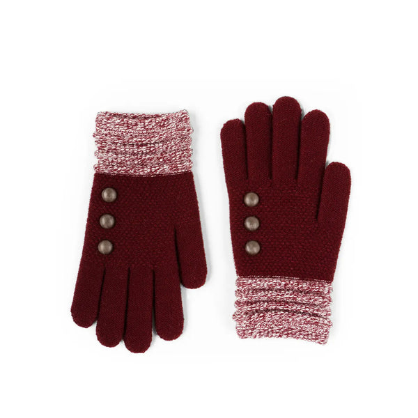 Button Detail Gloves