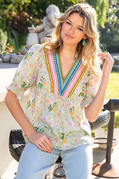 Lilies & Oranges Top