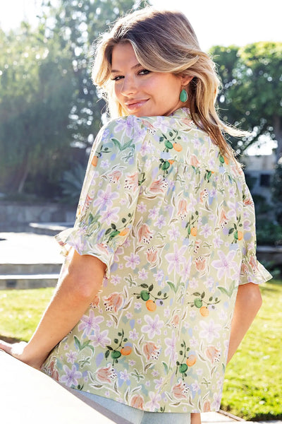 Lilies & Oranges Top