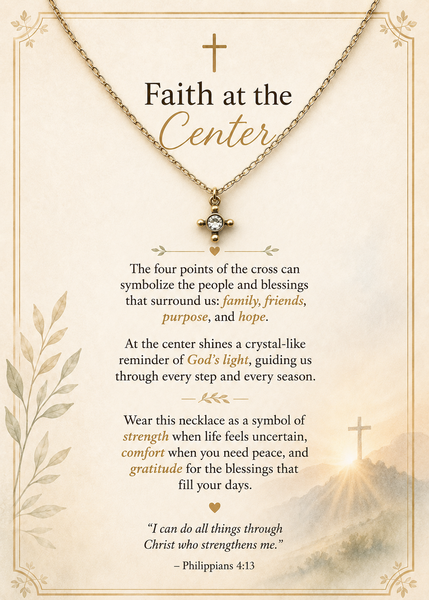 Tiny Gold Cross Necklace