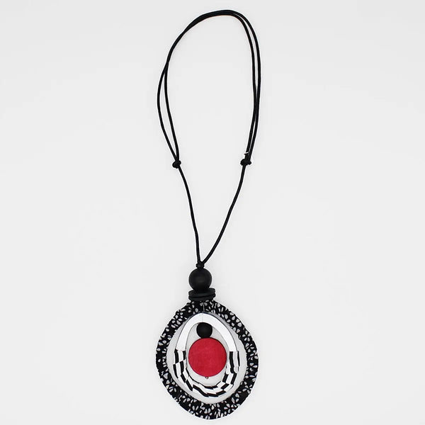 Black & Red Marina Necklace