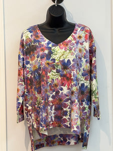 Purple Floral Top