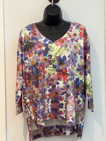 Purple Floral Top