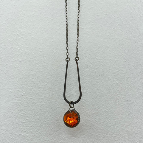 Orange Vintage Glass Necklace