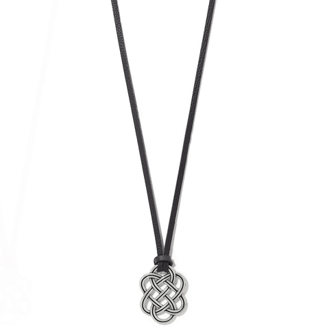 Interlok Trellis Black Necklace