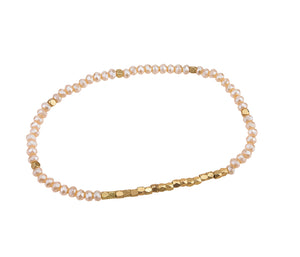 Gold Metal Bead Bracelet