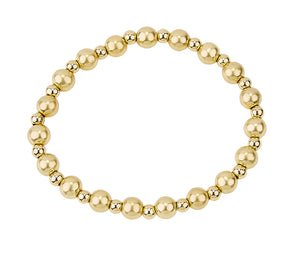 Gold Graduated Ball Bracelet