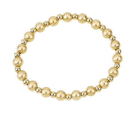 Gold Graduated Ball Bracelet