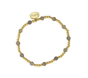 Gold & Labradorite Bracelet