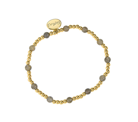 Gold & Labradorite Bracelet