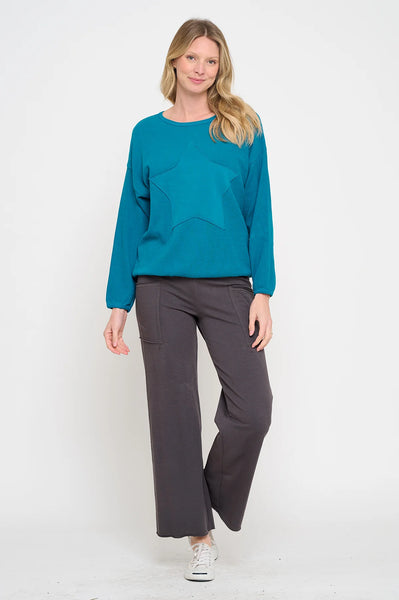 Teal Star Top