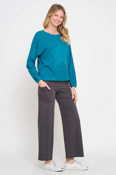 Teal Star Top