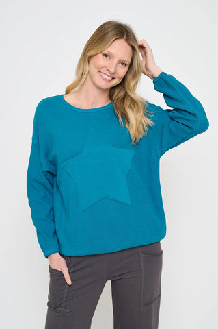 Teal Star Top