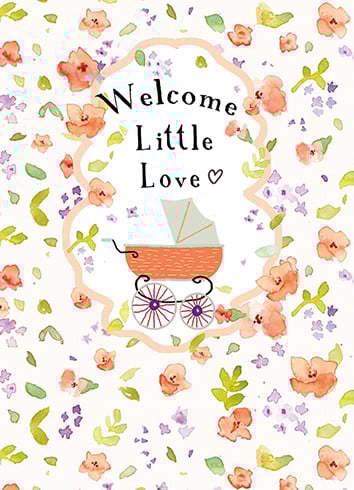 Welcome Little Love Card