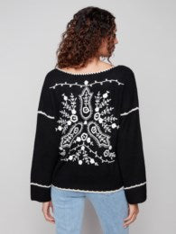Notched Sweater
