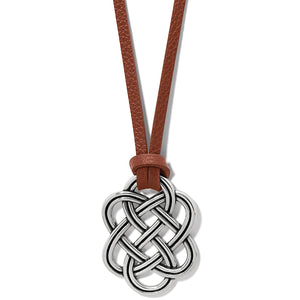 Interlok Trellis Brown Necklace
