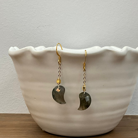 Labradorite Wing Earrings