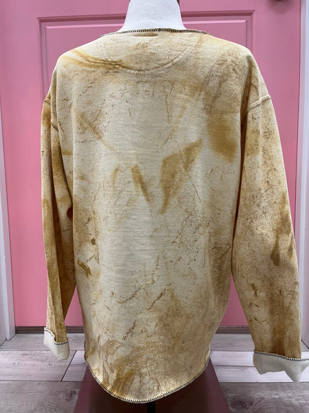 Citrine Denim/Flower Top