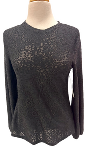 Black Burnout Top