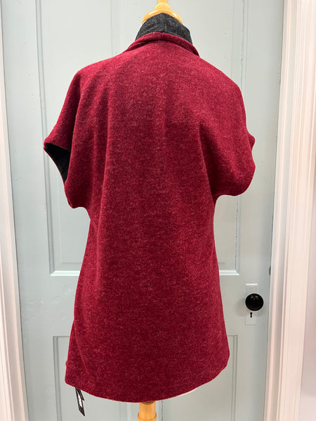 Burgundy/Grey Reversible Vest