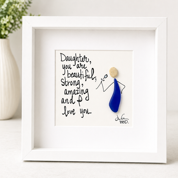 Daughter Sea Glass Art