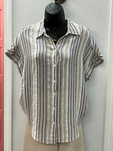Miller Linen Stripe Top