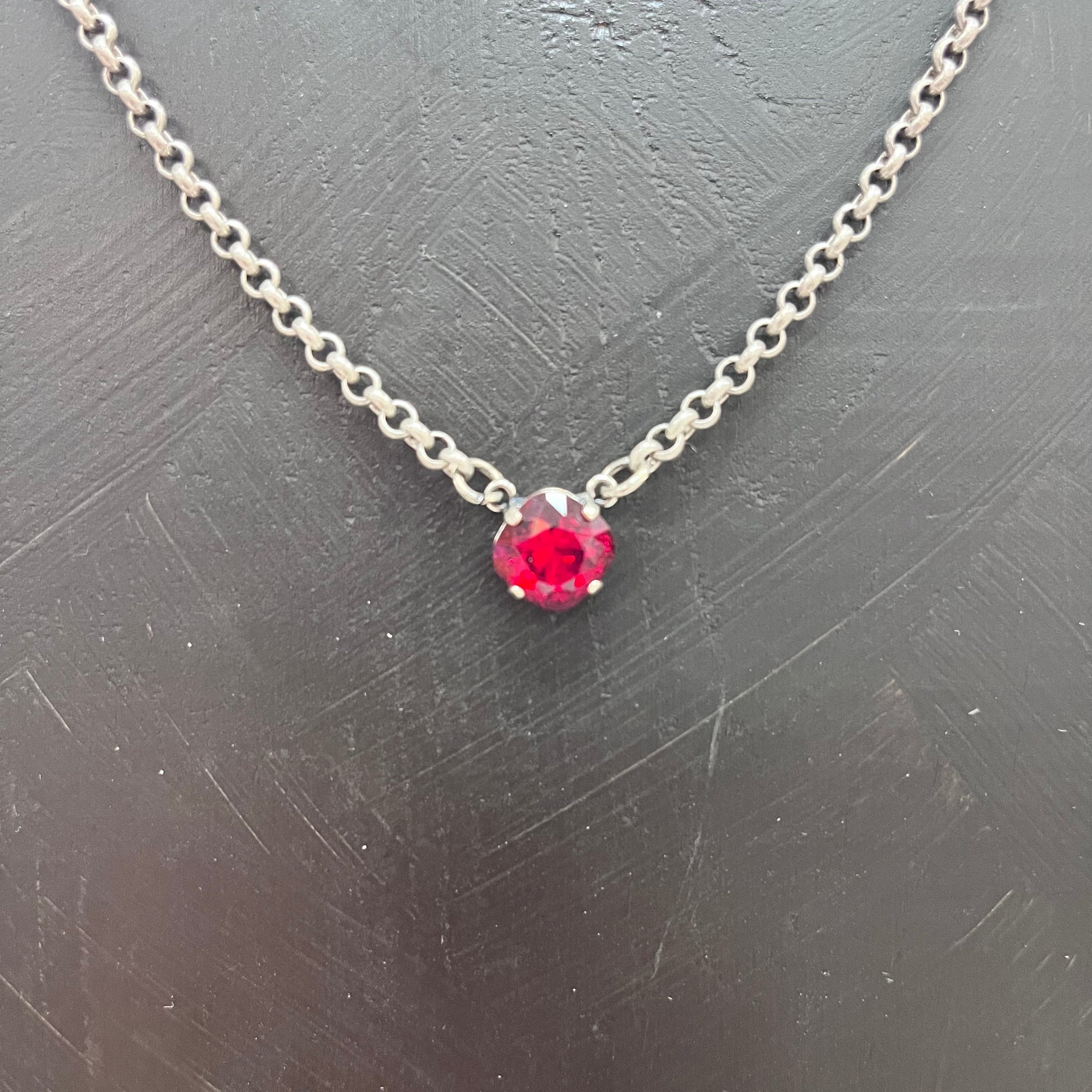 Sadie Necklace Siam Red