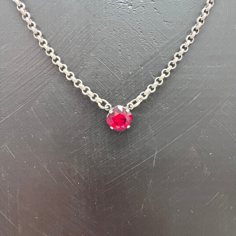 Sadie Necklace Siam Red