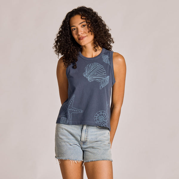 Seashells Boxy Tank