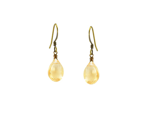 Citrine Briolette Earrings
