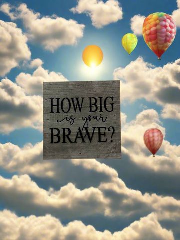 How Big Is Your Brave Sign