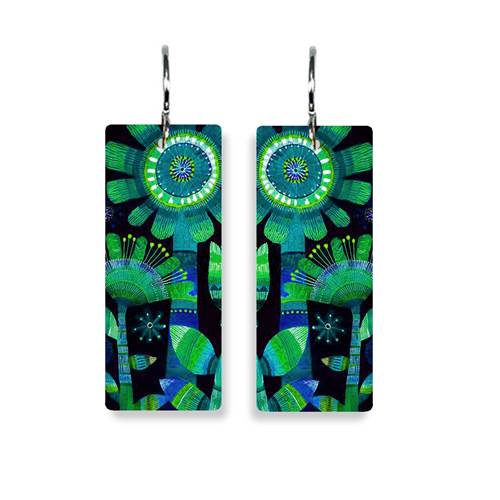 Blue Garden Earrings