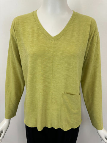 Lime Pocket Top