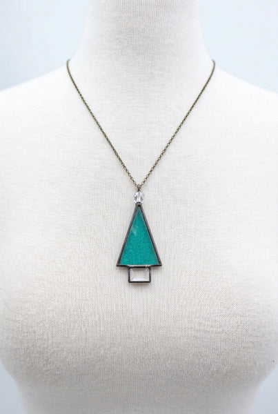 Stained Glass Tree Necklace