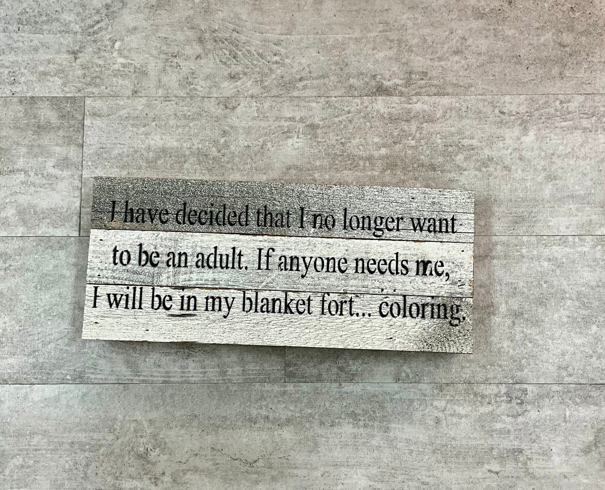 Blanket Fort Sign – Peace by Piece Co.