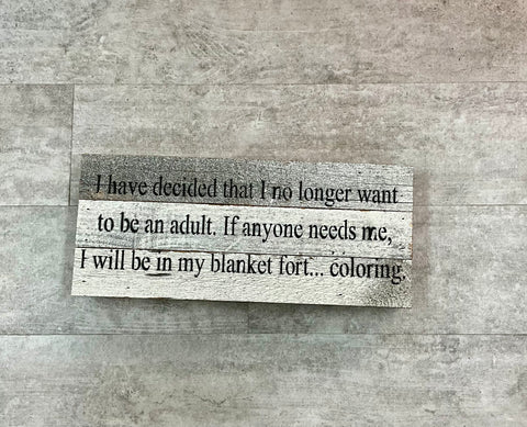 Blanket Fort Sign
