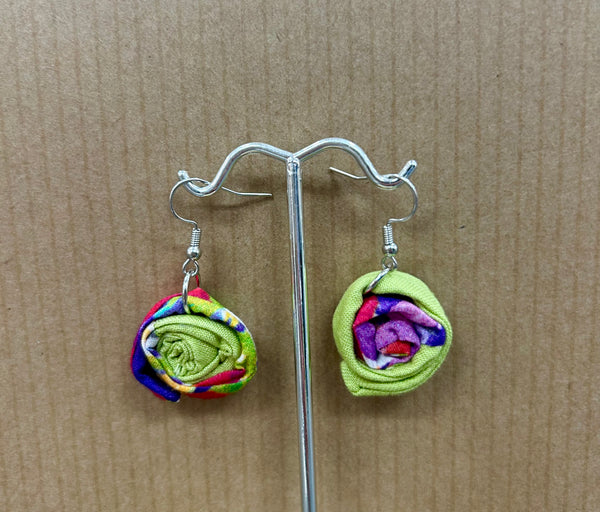 Lime Milleflori Earrings