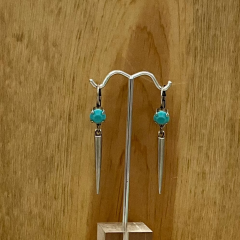 Jess Spike Earrings Turquoise